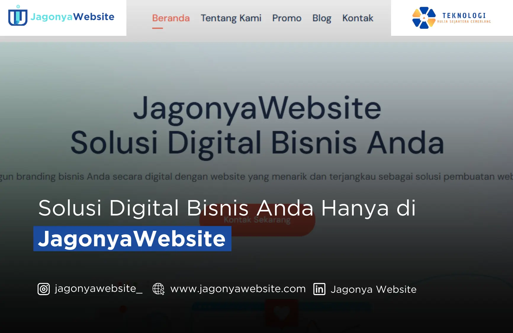 Solusi Digital Bisnis Anda Hanya di JagonyaWebsite